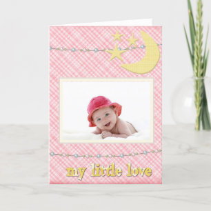 Baby Ankunft - Es ist ein Mädchen - Meine kleine L Ankündigung