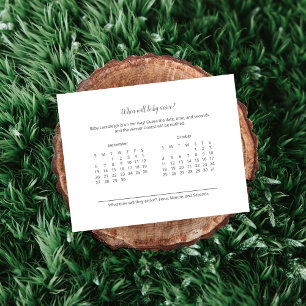 Baby Ankunft Vorhersage Teddy Bear