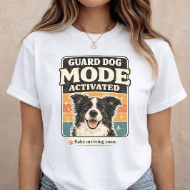 Baby Announcement Guard Dog Pregnancy Reveal T-Shirt