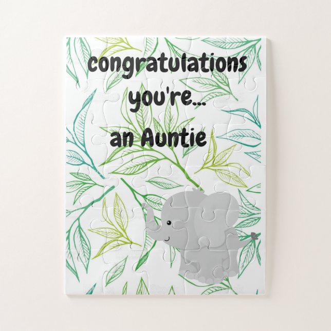 Baby Announcement Puzzle Geschenk! (Vertikal)