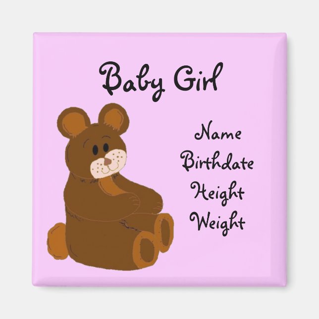 Baby Announction Magnet (Vorne)