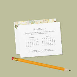 Baby Anreise Vorhersage Elegante weiße Rose