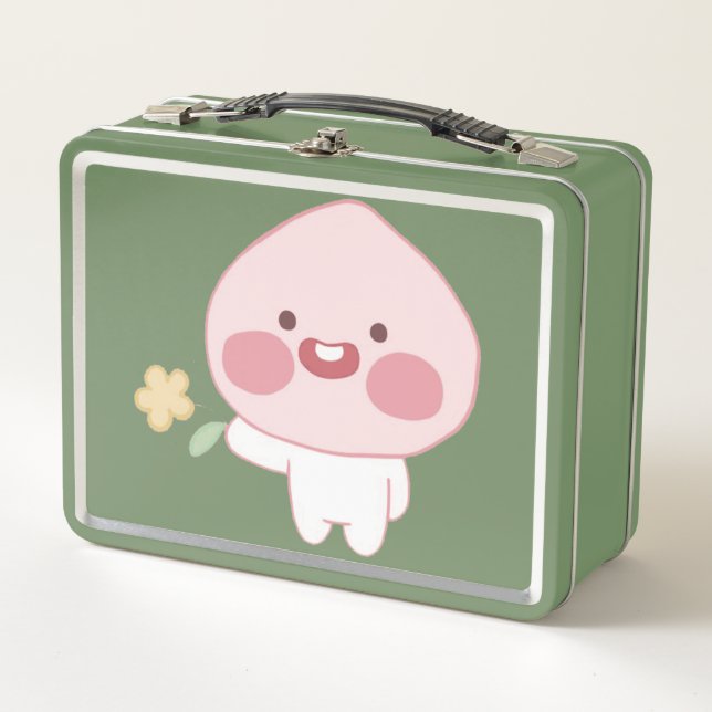 Baby Apeach Metall Brotdose (Vorderseite)