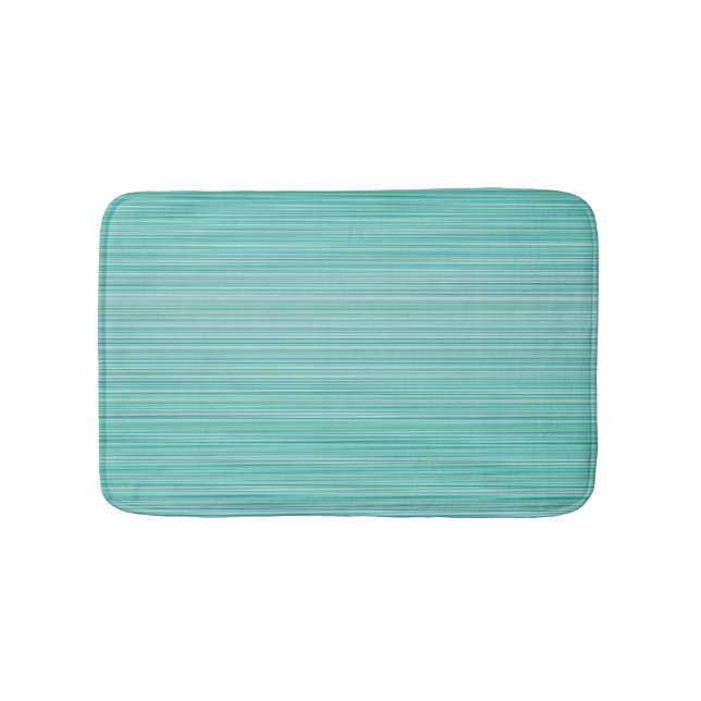 Baby Aqua Stripes Bath Mat Badematte (Vorderseite)