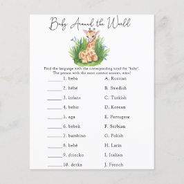 Baby Around - Baby Shower Game