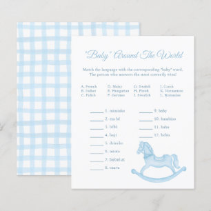 Baby Around the World Game - Blue Shower Activity