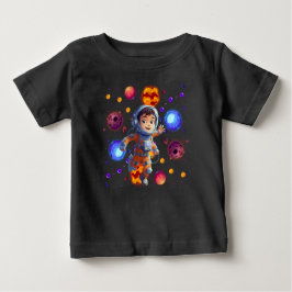 Baby Astronaut Erkundung der farbenfrohen Planet G Baby T-shirt