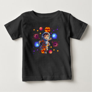 Baby Astronaut Erkundung der farbenfrohen Planet G T-shirt