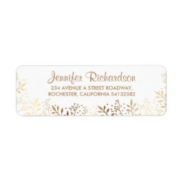 Baby-Atem Gold und Weiß-Hochzeit