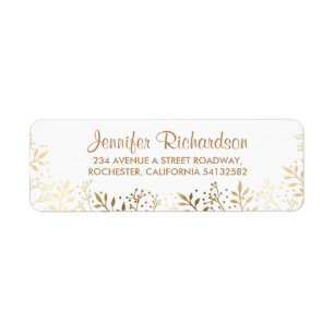 Baby-Atem Gold und Weiß-Hochzeit