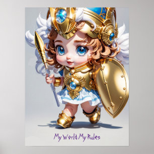 Baby Athena "My World My Rules" v2 Poster