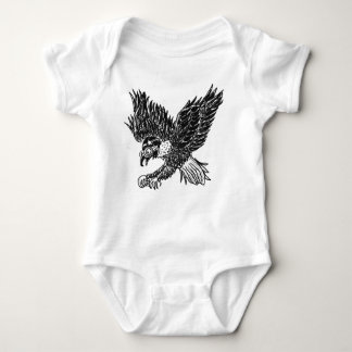 Baby auf Adler und Snowboarder Baby Strampler