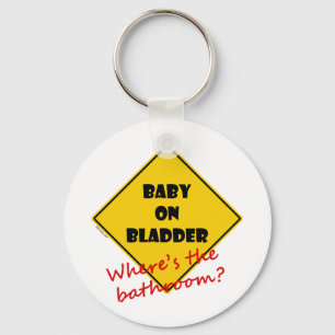 Baby auf Blase Schlüsselanhänger