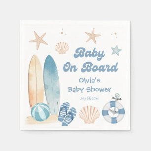 Baby auf Bord Baby-Party-Surfboard Strand Serviette