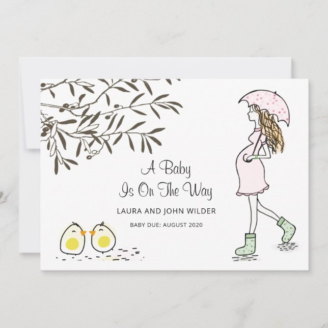Baby auf dem Weg zu erwarten, Mama Prägancy Ankündigung (Vorderseite)