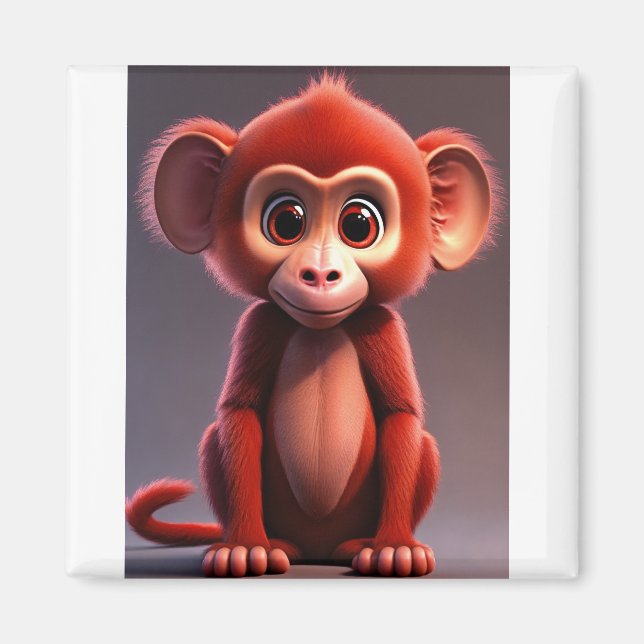 Baby Baboon Bonanza Magnet (Vorne)