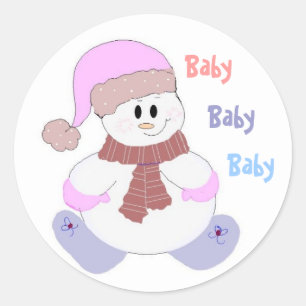 Baby, Baby, Baby Runder Aufkleber