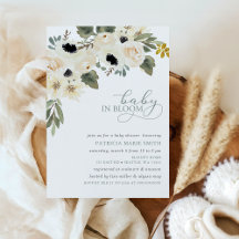 Baby-Baby in Bloom Ivory Floral Girl Babydusche