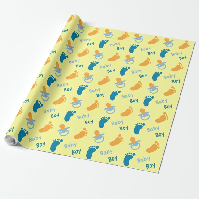 Baby - Babyparty Geschenkpapier (Ungerollt)