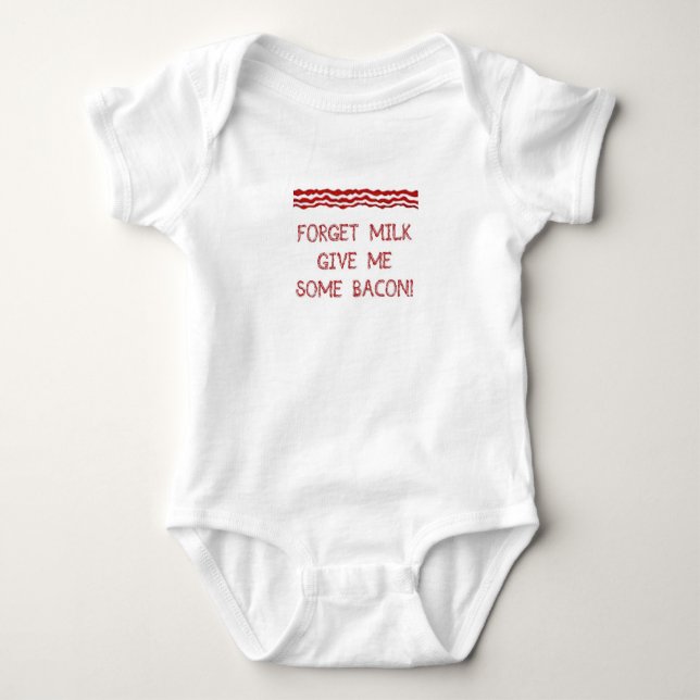Baby Bacon Onsie Baby Strampler (Vorderseite)