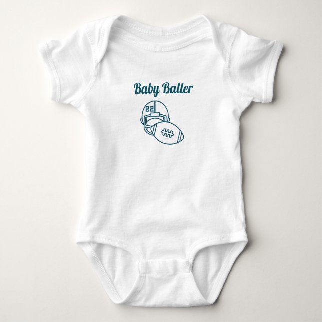 Baby Baller Bodysuit Tshirt (Vorderseite)