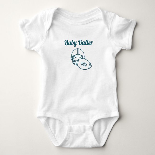 Baby Baller Bodysuit Tshirt (Vorderseite)