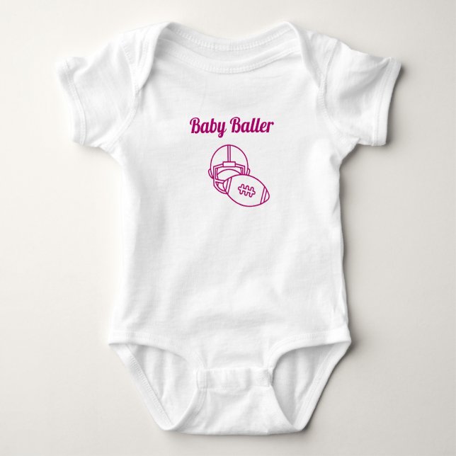 Baby Baller rosa Tshirt (Vorderseite)