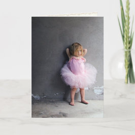 Baby-Ballerina-Grußkarte Karte