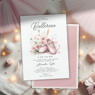 Baby Ballerina Schuhe Wildblumen Niedlich Girl Dus Einladung