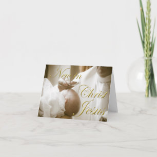 Baby Baptism Card Karte