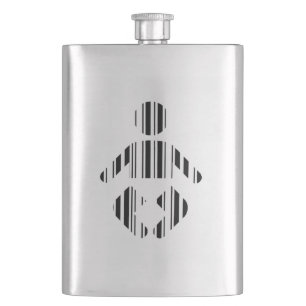 BABY-BAR-CODE Kleinkind-Barcode-Musterdesign Flachmann