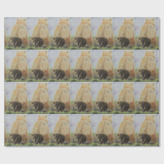 Baby-Bär mit Mutter Bear Geschenkpapier