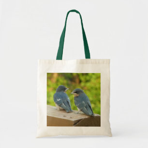 Baby Barn Swallows Nature Bird Fotografy Tragetasche