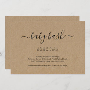 Baby Bash Baby Shower Einladung