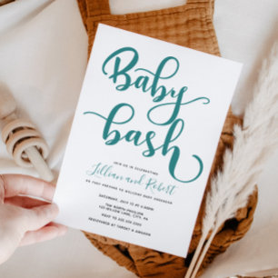 Baby Bash Couples Kinderdusche Einladung