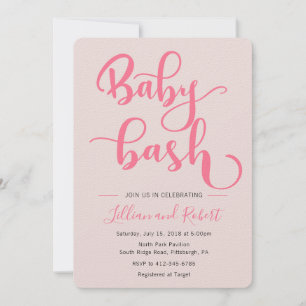 Baby Bash Couples Kinderdusche für Mädchen Einladung