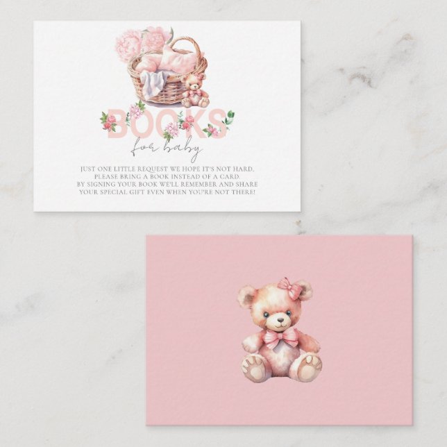 Baby Basket Baby Showbücher für Baby Begleitkarte (Vorne/Hinten)