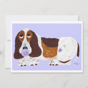 Baby Basset Hound Einladung