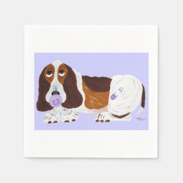 Baby Basset Hound Serviette