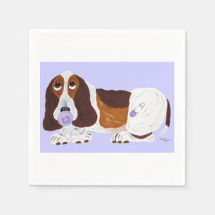 Baby Basset Hound  Serviette