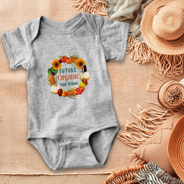 Baby Bauer Bio Food Sprichwort Strampler (Von Creator hochgeladen)