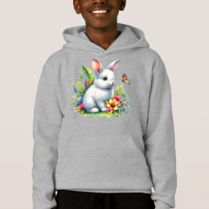 Baby-Bauernhof-Tier-Hasen-Sublimations-Clipart-881 Hoodie