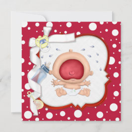 Baby Bawling Funny Neutral Baby Shower Einladung