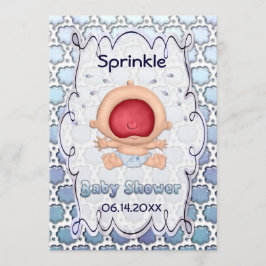 Baby Bawling Funny Sprinkle Baby Dusche Einladung
