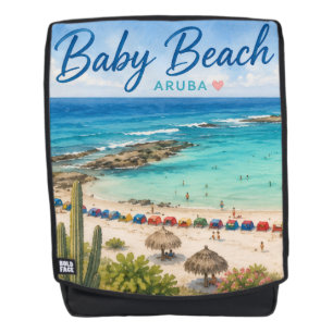 Baby Beach Aruba Karibik Reise Souvenir Rucksack