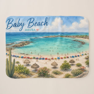 Baby Beach Aruba Karibik Reise Souvenir Sherpadecke