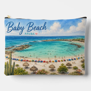 Baby Beach Aruba Karibik Reise Souvenir Zubehörtasche