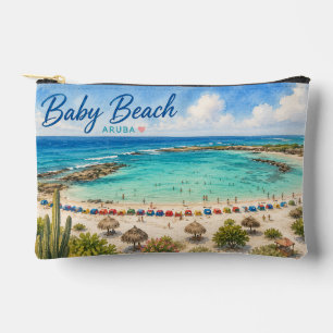 Baby Beach Aruba Karibik Reise Souvenir Zubehörtasche