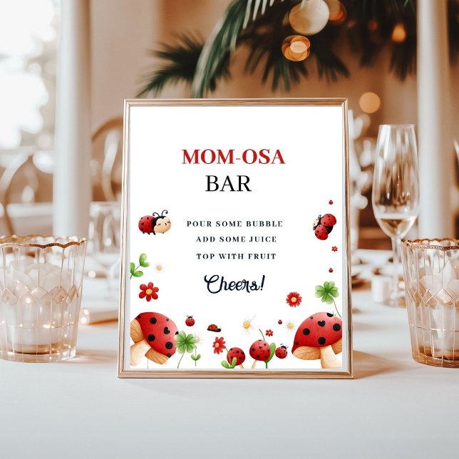 Baby Beach Lady bug Girl Baby Dusche Gefälligkeits Poster (Von Creator hochgeladen)