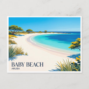 Baby Beach San Nicolas Aruba Postkarte